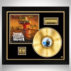 RARE-T Gorillaz Plastic Beach Gold LP Limited Signature Edition Studio Licensed Custom Frame Limited Edition Frames
