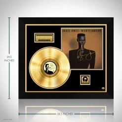 RARE-T Limited Edition Frames Grace Jones - Nightclubbing Gold LP Limited Signature Edition Studio Licensed Custom Frame