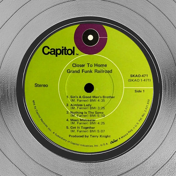 RARE-T Grand Funk Railroad - Closer To Home Platinum LP Limited Signature Edition Studio Licensed Custom Frame 7 RARE-T Grand Funk Railroad - Closer To Home Platinum LP Limited Signature Edition Studio Licensed Custom Frame