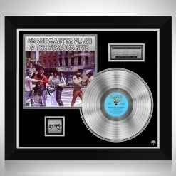 RARE-T Grandmaster Flash & The Furious Five - The Message Platinum LP Limited Signature Edition Studio Licensed Custom Frame Limited Edition Frames