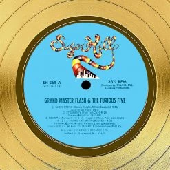 RARE-T Grandmaster Flash & The Furious Five The Message Gold LP Limited Signature Edition Studio Licensed Custom Frame Limited Edition Frames 12 RARE-T Grandmaster Flash & The Furious Five The Message Gold LP Limited Signature Edition Studio Licensed Custom Frame Limited Edition Frames