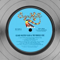 RARE-T Grandmaster Flash & The Furious Five - The Message Platinum LP Limited Signature Edition Studio Licensed Custom Frame Limited Edition Frames