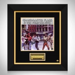 RARE-T Limited Edition Frames Grandmaster Flash & The Furious Five - The Message LP Cover Limited Signature Edition Studio Licensed Custom Frame