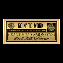 RARE-T Detroit Pistons - Grant Hill Photo Limited Signature Edition Studio Licensed Custom Frame Limited Edition Frames