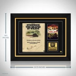 RARE-T Grapes Of Wrath Script Limited Signature Edition Studio Licensed Custom Frame Limited Edition Frames