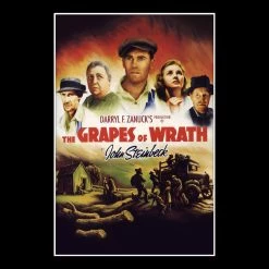RARE-T Grapes Of Wrath Script Limited Signature Edition Studio Licensed Custom Frame Limited Edition Frames