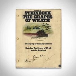 RARE-T Grapes Of Wrath Script Limited Signature Edition Studio Licensed Custom Frame Limited Edition Frames