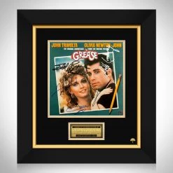 RARE-T Grease - Original Soundtrack LP Cover Limited Signature Edition Studio Licensed Custom Frame