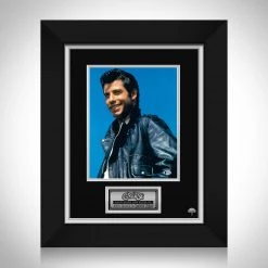 PPC Signed Memorabilia Grease - Danny Zuko Beckett Certified Hand-Signed Mini Poster By John Travolta Custom Frame