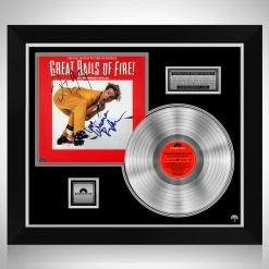 RARE-T Limited Edition Frames Great Balls Of Fire - Soundtrack Platinum LP Limited Signature Edition Studio Licensed Custom Frame