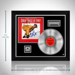 RARE-T Limited Edition Frames Great Balls Of Fire - Soundtrack Platinum LP Limited Signature Edition Studio Licensed Custom Frame