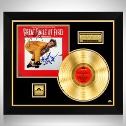 RARE-T Limited Edition Frames Great Balls Of Fire - Soundtrack Gold LP Limited Signature Edition Studio Licensed Custom Frame