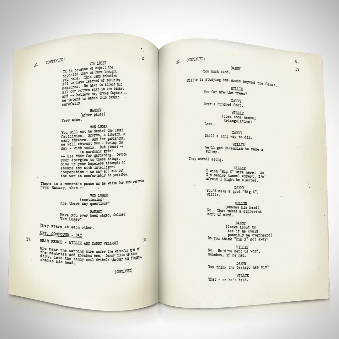 RARE-T The Great Escape Script Limited Signature Edition Studio Licensed Custom Frame 9 RARE-T The Great Escape Script Limited Signature Edition Studio Licensed Custom Frame