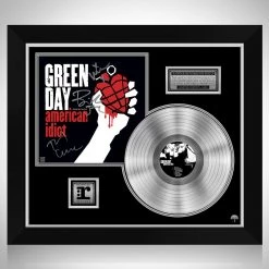 RARE-T Green Day - American Idiot Platinum LP Limited Signature Edition Studio Licensed Custom Frame Limited Edition Frames
