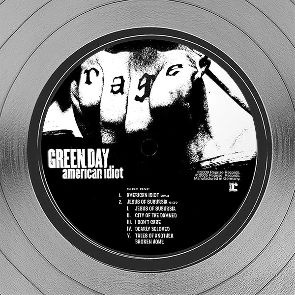 RARE-T Green Day - American Idiot Platinum LP Limited Signature Edition Studio Licensed Custom Frame Limited Edition Frames 3 RARE-T Green Day - American Idiot Platinum LP Limited Signature Edition Studio Licensed Custom Frame Limited Edition Frames