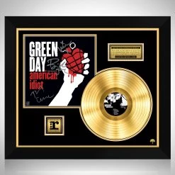 RARE-T Limited Edition Frames Green Day American Idiot Gold LP Limited Signature Edition Studio Licensed Custom Frame