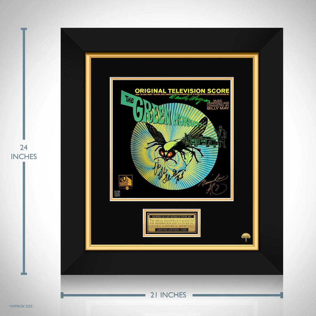 RARE-T Green Hornet - Soundtrack LP Cover Limited Signature Edition Studio Licensed Custom Frame Limited Edition Frames 3 RARE-T Green Hornet - Soundtrack LP Cover Limited Signature Edition Studio Licensed Custom Frame Limited Edition Frames