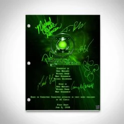 RARE-T Green Lantern (2011) Script Limited Signature Edition Studio Licensed Custom Frame