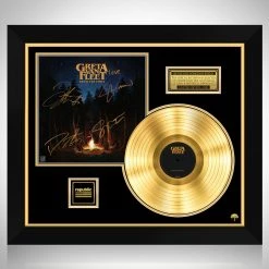 RARE-T Greta Van Fleet - From The Fires Gold LP Limited Signature Edition Studio Licensed Custom Frame Limited Edition Frames