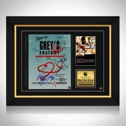 RARE-T Grey's Anatomy Script Limited Signature Edition Studio Licensed Custom Frame Limited Edition Frames