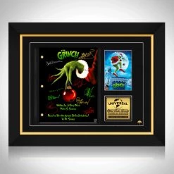 RARE-T The Grinch Transcript Limited Signature Edition Studio Licensed Custom Frame