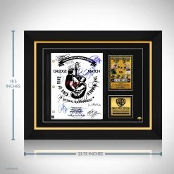 RARE-T Grudge Match Transcript Limited Signature Edition Studio Licensed Custom Frame Sports Memorabilia