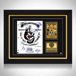RARE-T Grudge Match Transcript Limited Signature Edition Studio Licensed Custom Frame Sports Memorabilia