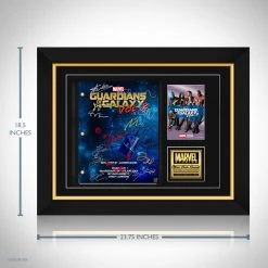 RARE-T Guardians Of The Galaxy Vol. 2 Script Limited Signature Edition Studio Licensed Custom Frame Limited Edition Frames