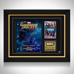 RARE-T Guardians Of The Galaxy Vol. 2 Script Limited Signature Edition Studio Licensed Custom Frame Limited Edition Frames