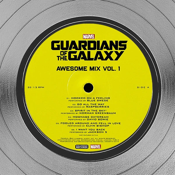 RARE-T Guardians Of The Galaxy Movie Soundtrack Platinum LP Limited Signature Edition Licensed Custom Frame 8 RARE-T Guardians Of The Galaxy Movie Soundtrack Platinum LP Limited Signature Edition Licensed Custom Frame