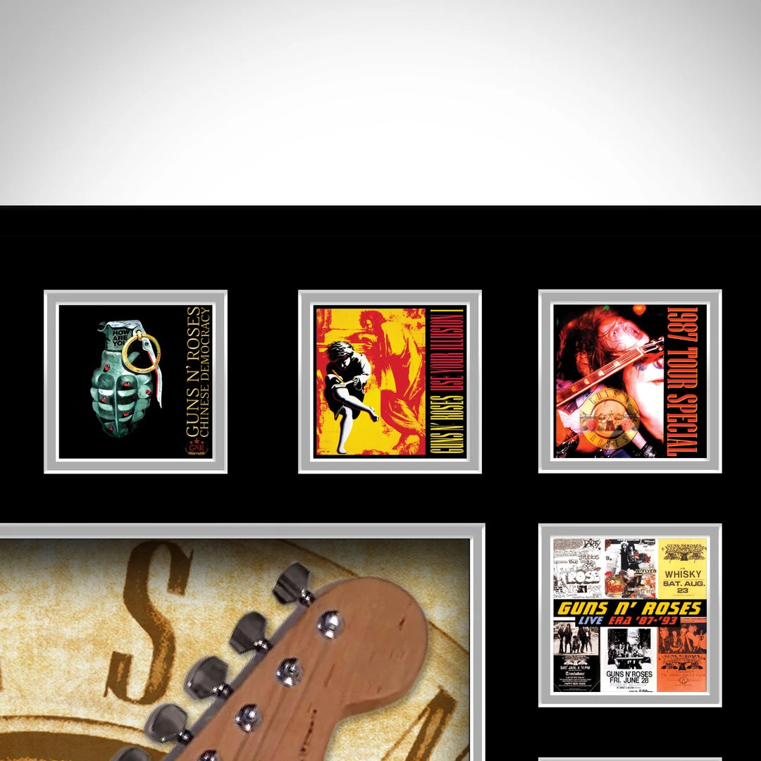 PPC Guns N 'Roses- Beckett Certified Hand-Signed Sunburst Fender Squier Guitar By Slash Custom Frame 15 PPC Guns N 'Roses- Beckett Certified Hand-Signed Sunburst Fender Squier Guitar By Slash Custom Frame