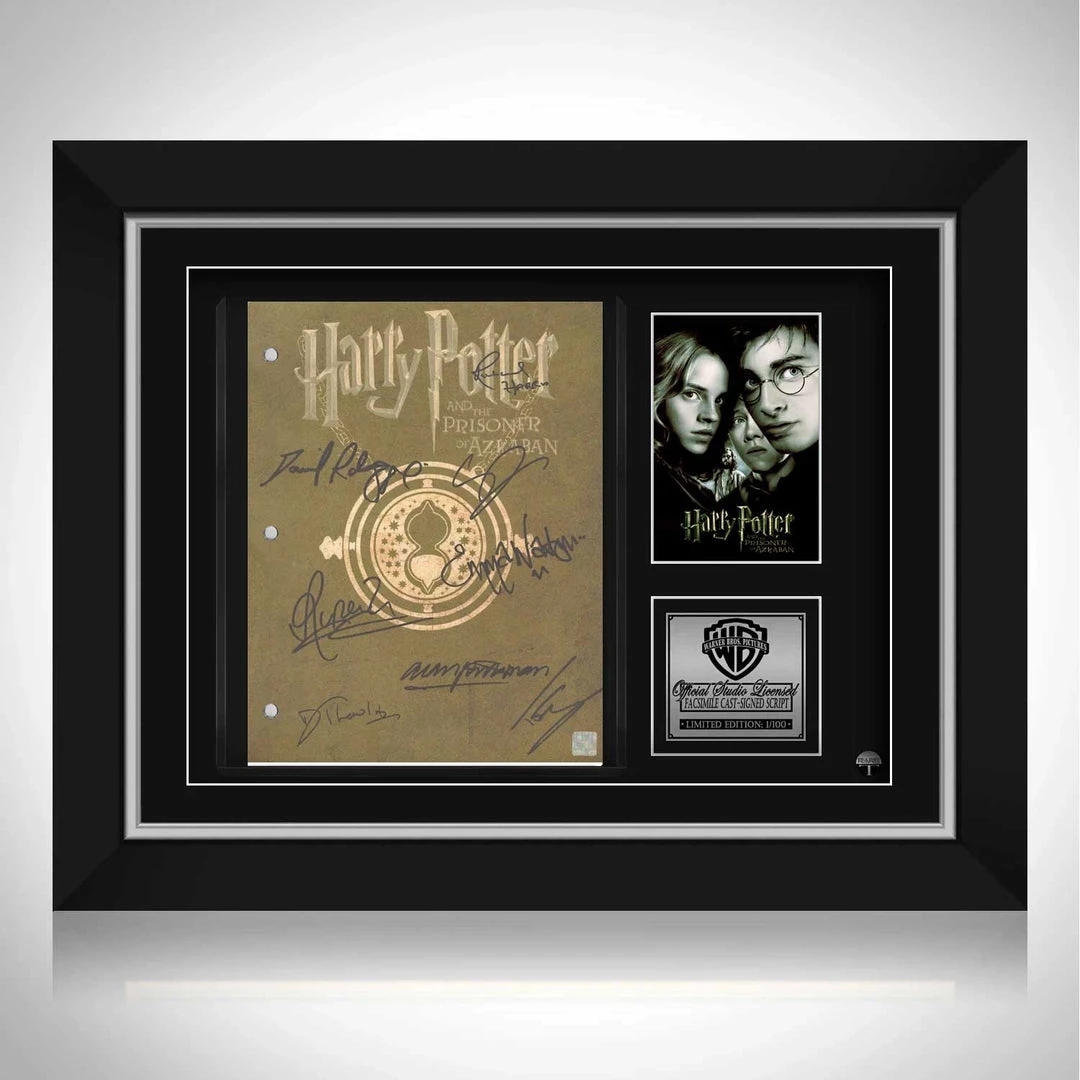 RARE-T Harry Potter And The Prisoner Of Azkaban Script Limited Signature Edition Custom Frame 12 RARE-T Harry Potter And The Prisoner Of Azkaban Script Limited Signature Edition Custom Frame