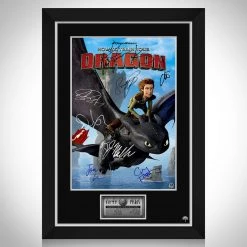 RARE-T How To Drain Your Dragon Mini Poster Limited Signature Edition Studio Licensed Custom Frame