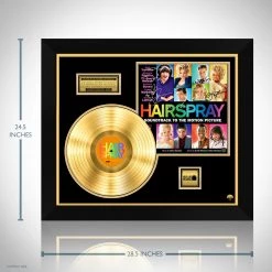 RARE-T Limited Edition Frames Hairspray - Soundtrack Gold LP Limited Signature Edition Studio Licensed Custom Frame