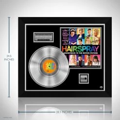 RARE-T Limited Edition Frames Hairspray - Soundtrack Platinum LP Limited Signature Edition Studio Licensed Custom Frame