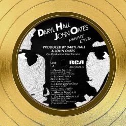 RARE-T Limited Edition Frames Hall And Oates - Private Eyes Gold LP Limited Signature Edition Studio Licensed Custom Frame 16 RARE-T Limited Edition Frames Hall And Oates - Private Eyes Gold LP Limited Signature Edition Studio Licensed Custom Frame
