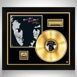 RARE-T Limited Edition Frames Hall And Oates - Private Eyes Gold LP Limited Signature Edition Studio Licensed Custom Frame