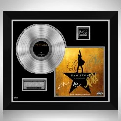 RARE-T Limited Edition Frames Hamilton - Original Broadway Cast Recordings Platinum LP Limited Signature Edition Studio Licensed Custom Frame
