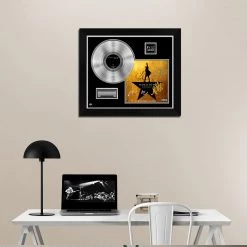 RARE-T Limited Edition Frames Hamilton - Original Broadway Cast Recordings Platinum LP Limited Signature Edition Studio Licensed Custom Frame