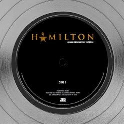 RARE-T Limited Edition Frames Hamilton - Original Broadway Cast Recordings Platinum LP Limited Signature Edition Studio Licensed Custom Frame