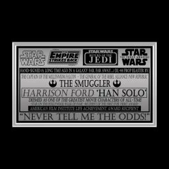 PPC Star Wars Han Solo - Beckett Witnessed Hand Signed DL-44 Blaster By Harrison Ford Custom Frame