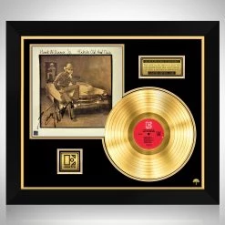 RARE-T Hank Williams Jr. - Habits Old And New Gold LP Limited Signature Edition Studio Licensed Custom Frame