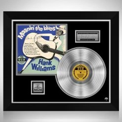 RARE-T Limited Edition Frames Hank Williams - Moanin' The Blues Platinum LP Limited Signature Edition Studio Licensed Custom Frame