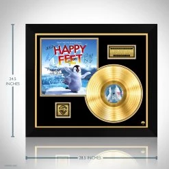 RARE-T Happy Feet - Music From The Motion Picture Gold LP Limited Signature Edition Studio Licensed Custom Frame Limited Edition Frames 14 RARE-T Happy Feet - Music From The Motion Picture Gold LP Limited Signature Edition Studio Licensed Custom Frame Limited Edition Frames