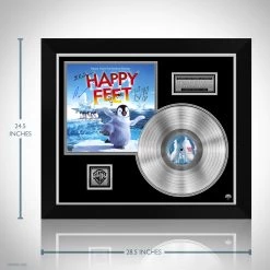 RARE-T Happy Feet - Music From The Motion Picture Platinum LP Limited Signature Edition Studio Licensed Custom Frame 14 RARE-T Happy Feet - Music From The Motion Picture Platinum LP Limited Signature Edition Studio Licensed Custom Frame