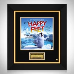 RARE-T Happy Feet - Music From The Motion Picture LP Cover Limited Signature Edition Studio Licensed Custom Frame
