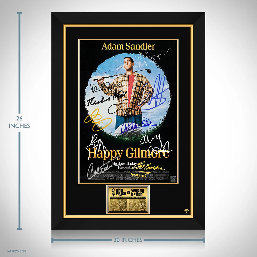 RARE-T Happy Gilmore Mini Poster Limited Signature Edition Studio Licensed Custom Frame Limited Edition Frames 3 RARE-T Happy Gilmore Mini Poster Limited Signature Edition Studio Licensed Custom Frame Limited Edition Frames