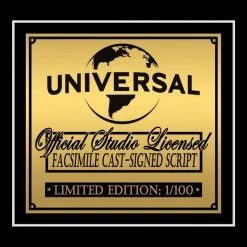 RARE-T Happy Gilmore Script Limited Signature Edition Studio Licensed Custom Frame Limited Edition Frames