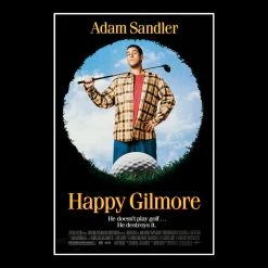 RARE-T Happy Gilmore Script Limited Signature Edition Studio Licensed Custom Frame Limited Edition Frames