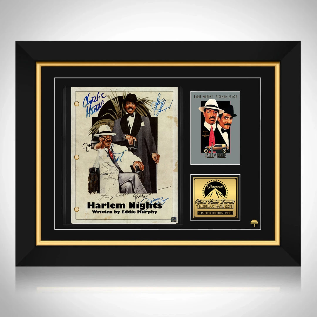 RARE-T Harlem Nights Transcript Limited Signature Edition Studio Licensed Custom Frame Limited Edition Frames 1 RARE-T Harlem Nights Transcript Limited Signature Edition Studio Licensed Custom Frame Limited Edition Frames